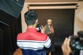 Kuala Lumpur, Malaysia Ã¢â¬â November 3, 2018: Group of photographers learning creative portrait during photo shooting in